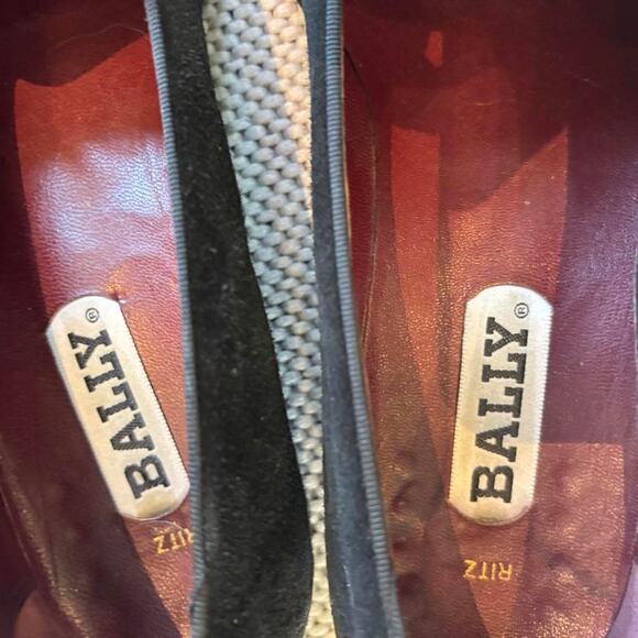 Bally black velvet tuxedo loafers SZ 10 main image 4